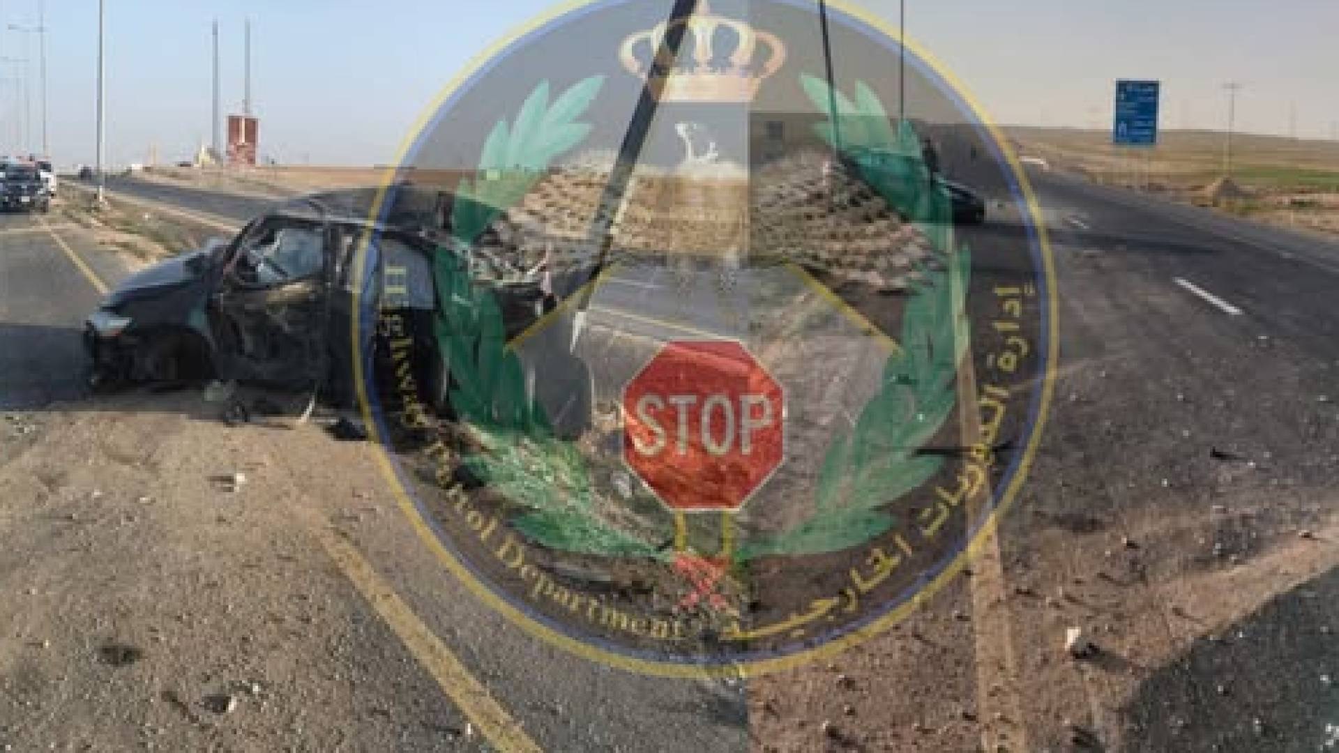 صورة حول : حادث مروري على الطريق الصحراوي جنوب "زميلة" حادث مروري على الطريق الصحراوي جنوب "زميلة"