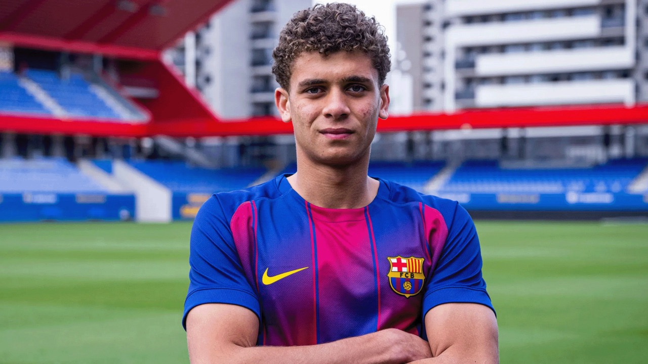 حمزة عبد الكريم أول لاعب مصري يرتدي قميص برشلونة رسميًا