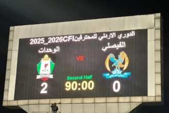 الوحدات يحسم كلاسيكو الأردن بفوز مهم على الفيصلي