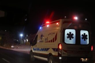 إصابات بحادث على طريق الموقر - الأزرق