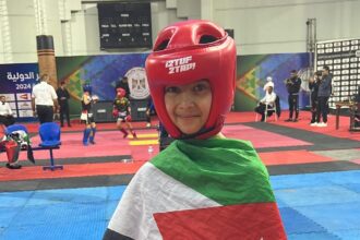 فوز الطالب عون عبد الجواد بذهبتبن في البطولة العربية للكيك بوكسينغ