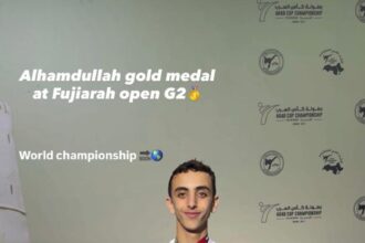 الدهامشة يتوّج بذهبية بطولة الفجيرة الدولية للتايكواندو