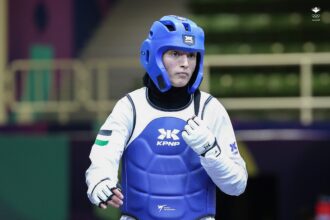 فادية خرفان تتوج بالميدالية الذهبية للتايكواندو