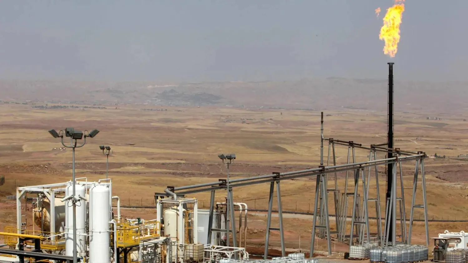 هجوم طائرات مسيرة يوقف إنتاج حقل نفطي بكردستان العراق