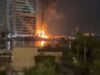 عاجل | حريق في الواجهة الخارجية لفندق برج العرب بعد اعتراض مسيّرة في دبي
