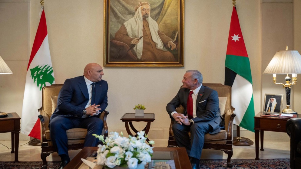 صورة حول : عاجل | الملك و جوزاف عون يؤكدان ضرورة التهدئة الشاملة في المنطقة عاجل | الملك و جوزاف عون يؤكدان ضرورة التهدئة الشاملة في المنطقة