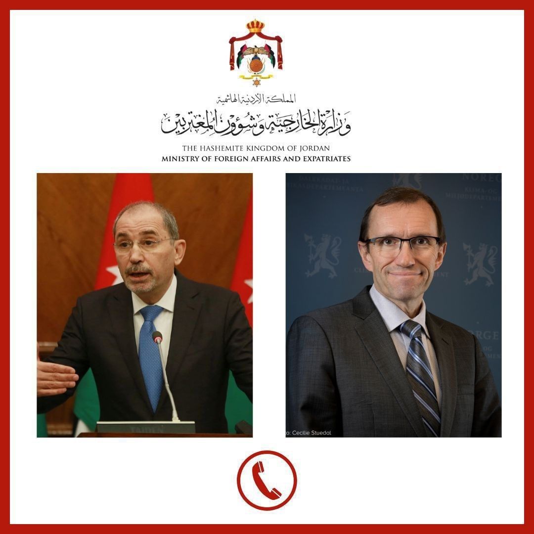 عاجل | الصفدي يبحث مع نظيريه في البوسنة والهرسك والنرويج تداعيات التصعيد