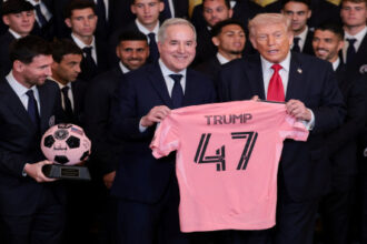 ميسي في البيت الأبيض برفقة ترامب