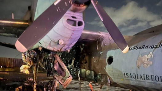 صورة حول : استهداف قاعدة جوية عراقية قرب بغداد بصواريخ وتدمير طائرة دون خسائر بشرية استهداف قاعدة جوية عراقية قرب بغداد بصواريخ وتدمير طائرة دون خسائر بشرية