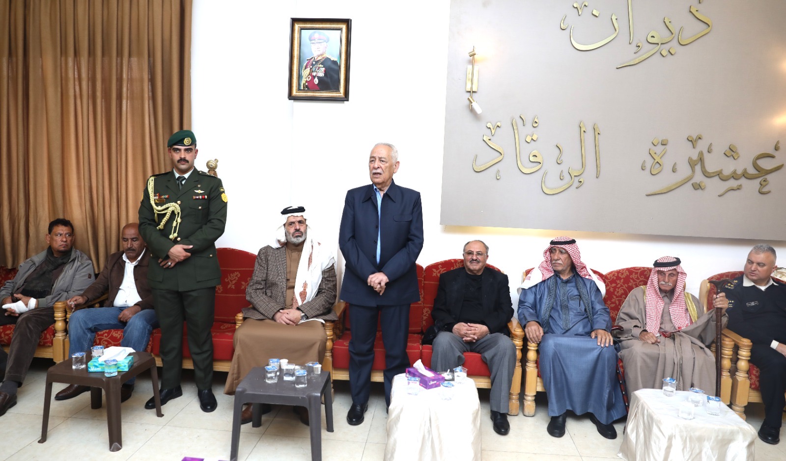 مندوبا عن الملك وولي العهد...العيسوي يعزي عشيرتي الرقاد والمعايطة