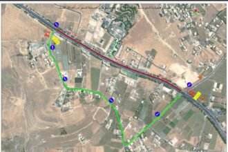 إغلاق مؤقت بطريق عمان السلط لاستكمال جسر