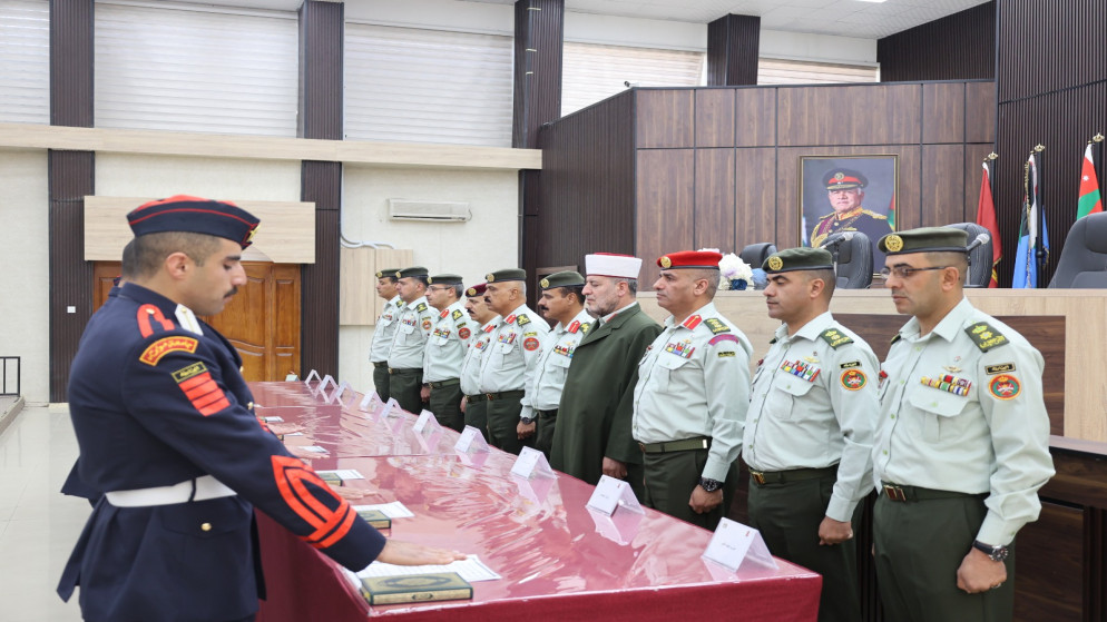 مؤتة العسكرية تحتفل بأداء القسم للخريجين