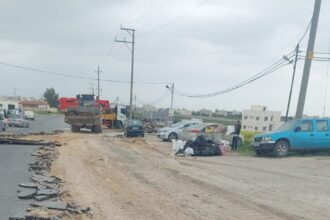 إربد تبدأ تحسينات مرورية على تقاطع مثلث طريق البترول للحد من الحوادث والازدحام