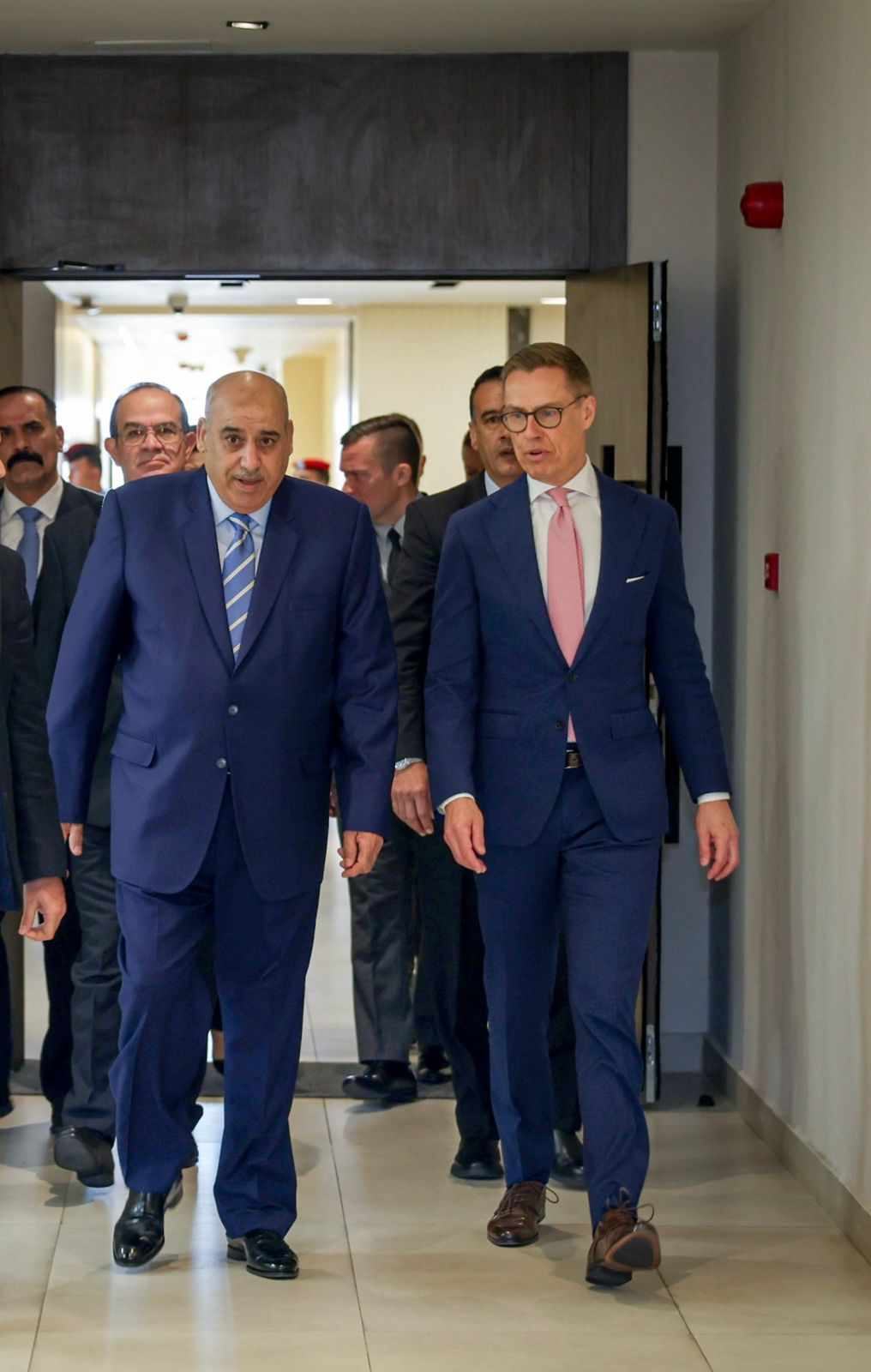 القاضي يستقبل الرئيس الفنلندي في مجلس النواب