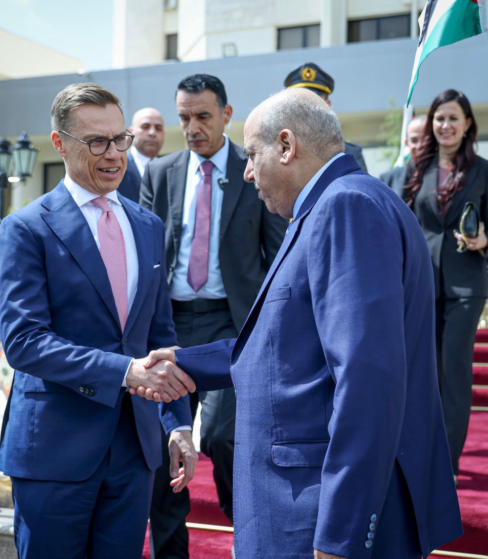 القاضي يستقبل الرئيس الفنلندي في مجلس النواب