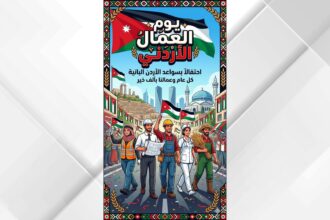 طلبة متدربون في ثقافة الزرقاء يقدمون تصاميم فنية احتفاءً بيوم العمال