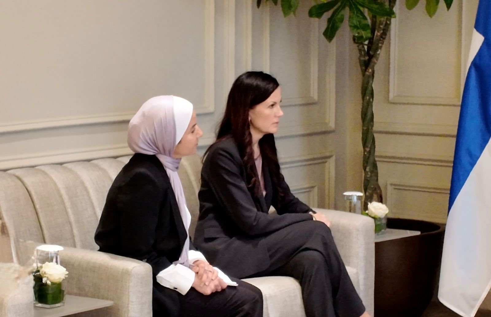 القاضي يستقبل الرئيس الفنلندي في مجلس النواب