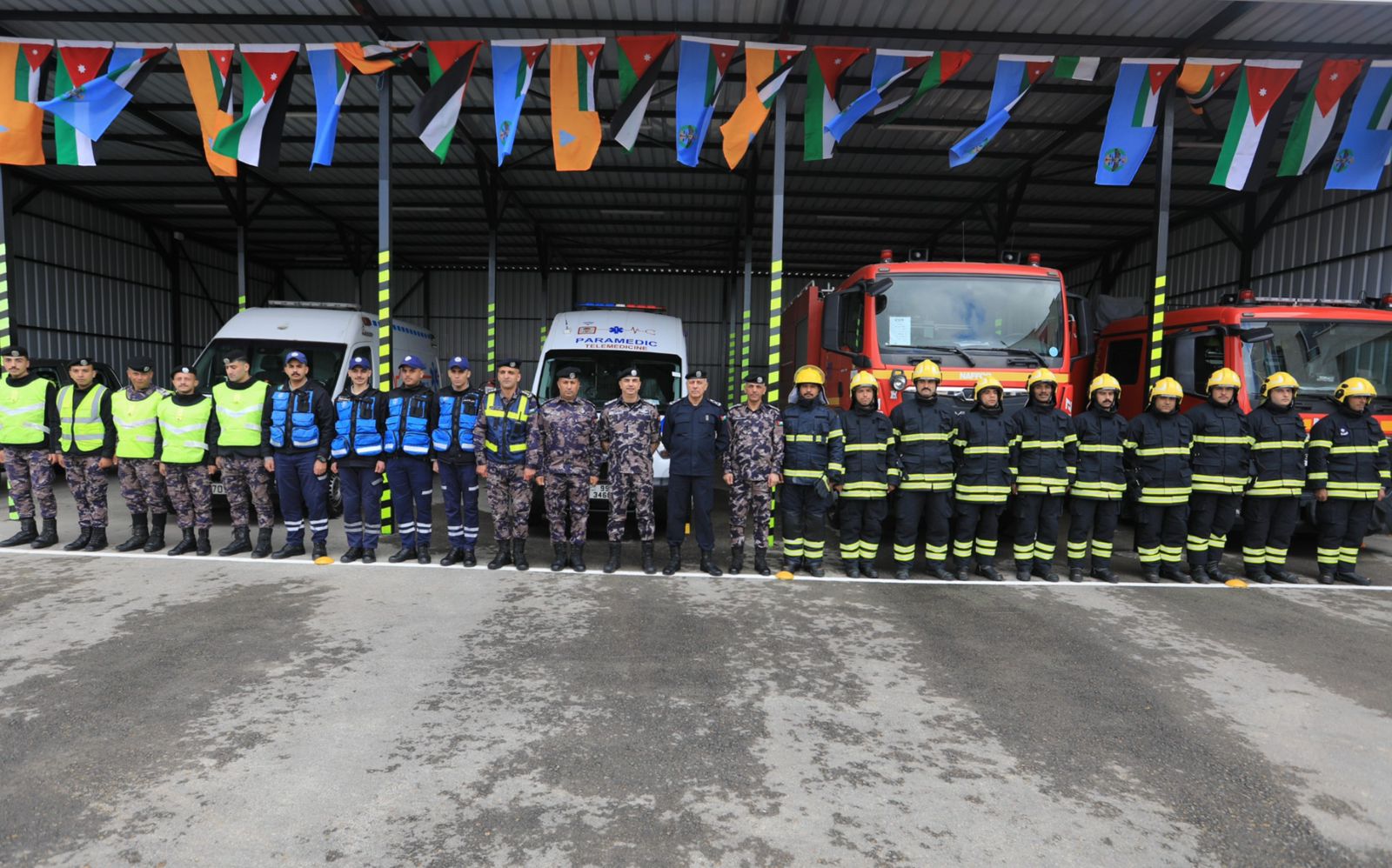 بالتزامن مع ذكرى تأسيس الأمن العام، اللواء المعايطة يفتتح مركز أمن ناعور الجنوبي ومركز دفاع مدني أم البساتين