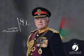 شركة البوتاس العربية تهنىء جلالة الملك وولي العهد بعيد الاستقلال الثمانين