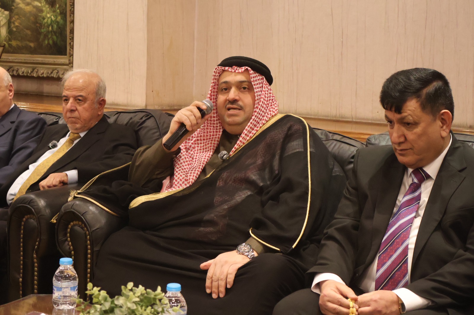 نادي الملك حسين يشهد مصاهرة ونسب بين آل الراميني وآل النعيمي بحضور وجهاء واقرباء واصدقاء العائلتين "شاهد الصور"
