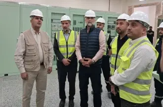 الخرابشة والبطاينة يتفقدان مشروع محطة الزرقاء الصناعية الكهربائية