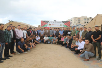 المستشفى الميداني جنوب غزة/10 يستقبل وجهاء محليين بمناسبة عيد الأضحى