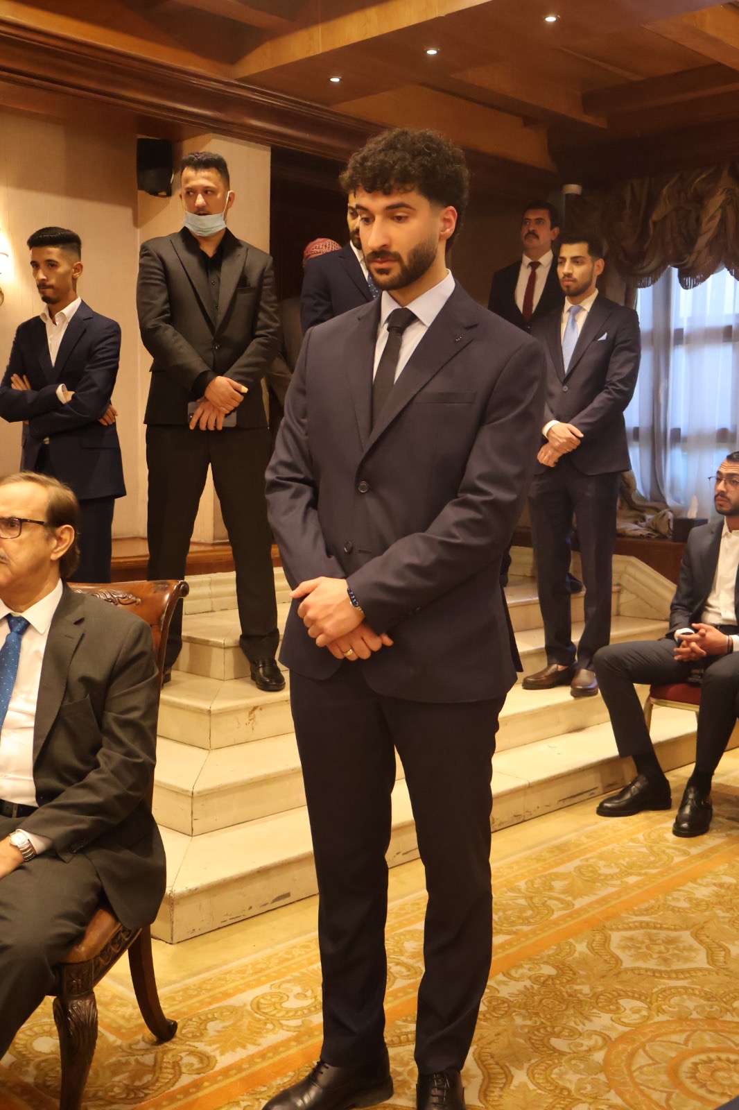 نادي الملك حسين يشهد مصاهرة ونسب بين آل الراميني وآل النعيمي بحضور وجهاء واقرباء واصدقاء العائلتين "شاهد الصور"