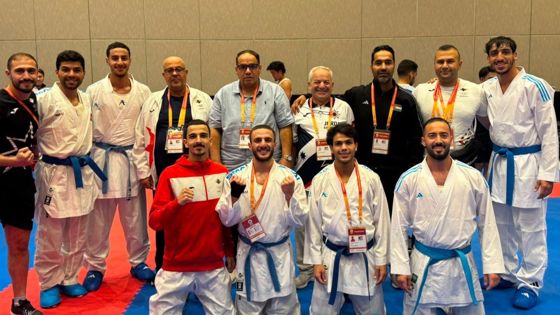 المنتخب الوطني للكراتيه إلى نهائي آسيا للكراتيه ويضمنون التأهل إلى بطولة العالم