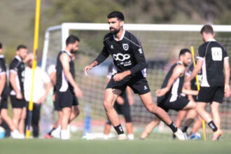 المنتخب الوطني يجري تدريباً مسائياً في بورتلاند