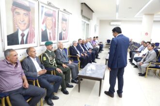 مندوبا عن الملك وولي العهد... العيسوي يعزي عشيرة الرواشدة