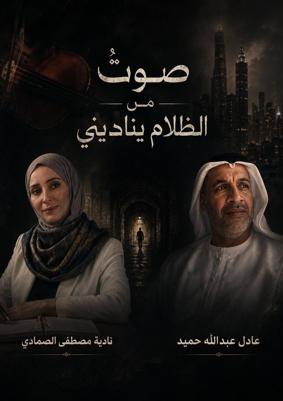 «صوتٌ من الظلام يناديني» اصدار.. للكاتبين ناديا مصطفى الصمادي وعادل عبدالله حميد