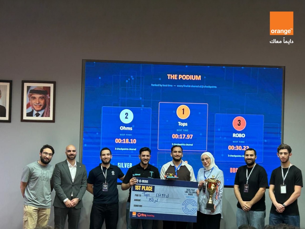 صورة حول : أورنج الأردن ترعى "Robots Line Follower" للحلول الذكية في جامعة الأميرة سمية للتكنولوجيا أورنج الأردن ترعى "Robots Line Follower" للحلول الذكية في جامعة الأميرة سمية للتكنولوجيا