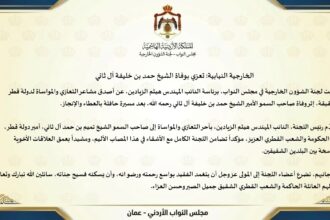 الخارجية النيابية: تعزي بوفاة الشيخ حمد بن خليفة آل ثاني