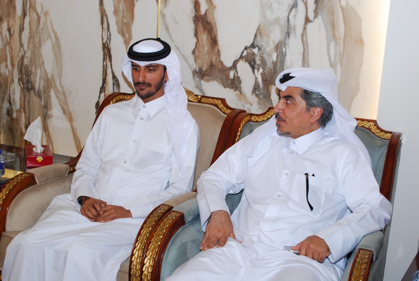 سفارة قطر في الأردن تستقبل المعزين بوفاة الأمير الوالد الشيخ حمد بن خليفة آل ثاني