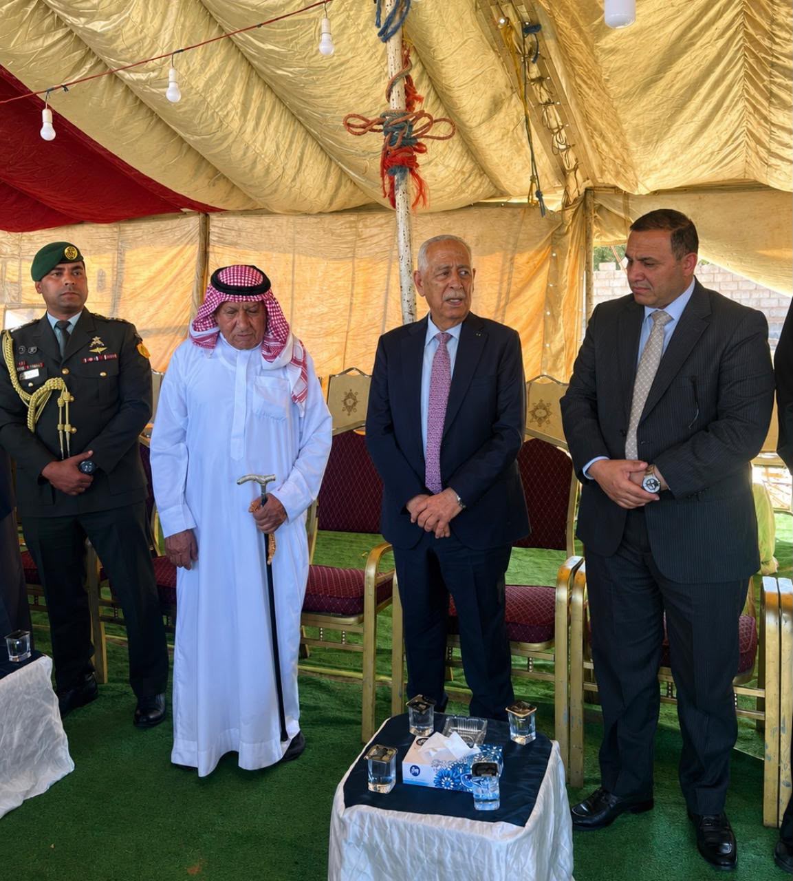 مندوبا عن الملك وولي العهد.. العيسوي يعزي العظامات والبدارين وحفار والحاج حسن