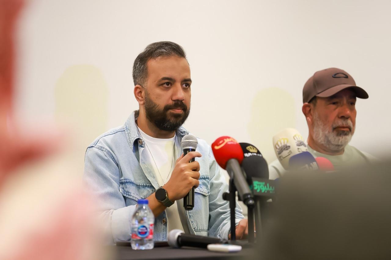 مؤتمر صحفي لفريق مسرحية "أم كلثوم" قبيل عرضها في "جرش"
