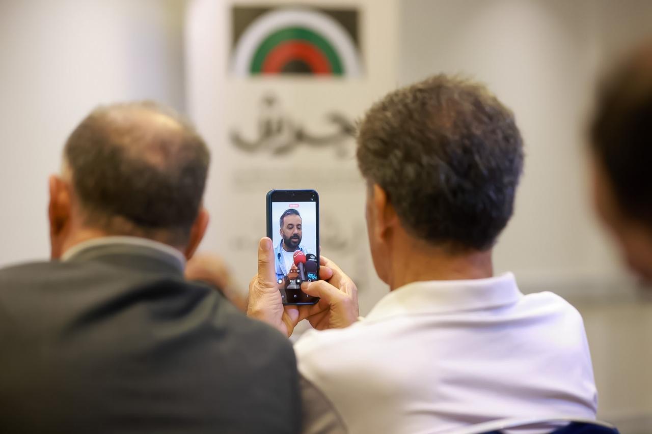 مؤتمر صحفي لفريق مسرحية "أم كلثوم" قبيل عرضها في "جرش"