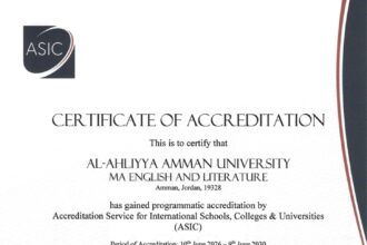 الإعتماد الدولي ASIC لماجستير اللغة الإنجليزية وآدابها في عمان الأهلية