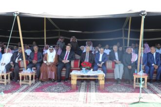 العيسوي يرعى احتفال عشيرة العظامات بالأعياد الوطنية في أم القطين
