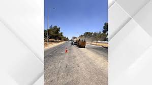المباشرة بفصل الطريق الملوكي في مادبا بحزيرة وسطية