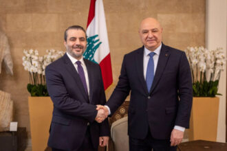 الشيباني يلتقي الرئيس عون في بيروت وبحث تعزيز العلاقات السورية اللبنانية