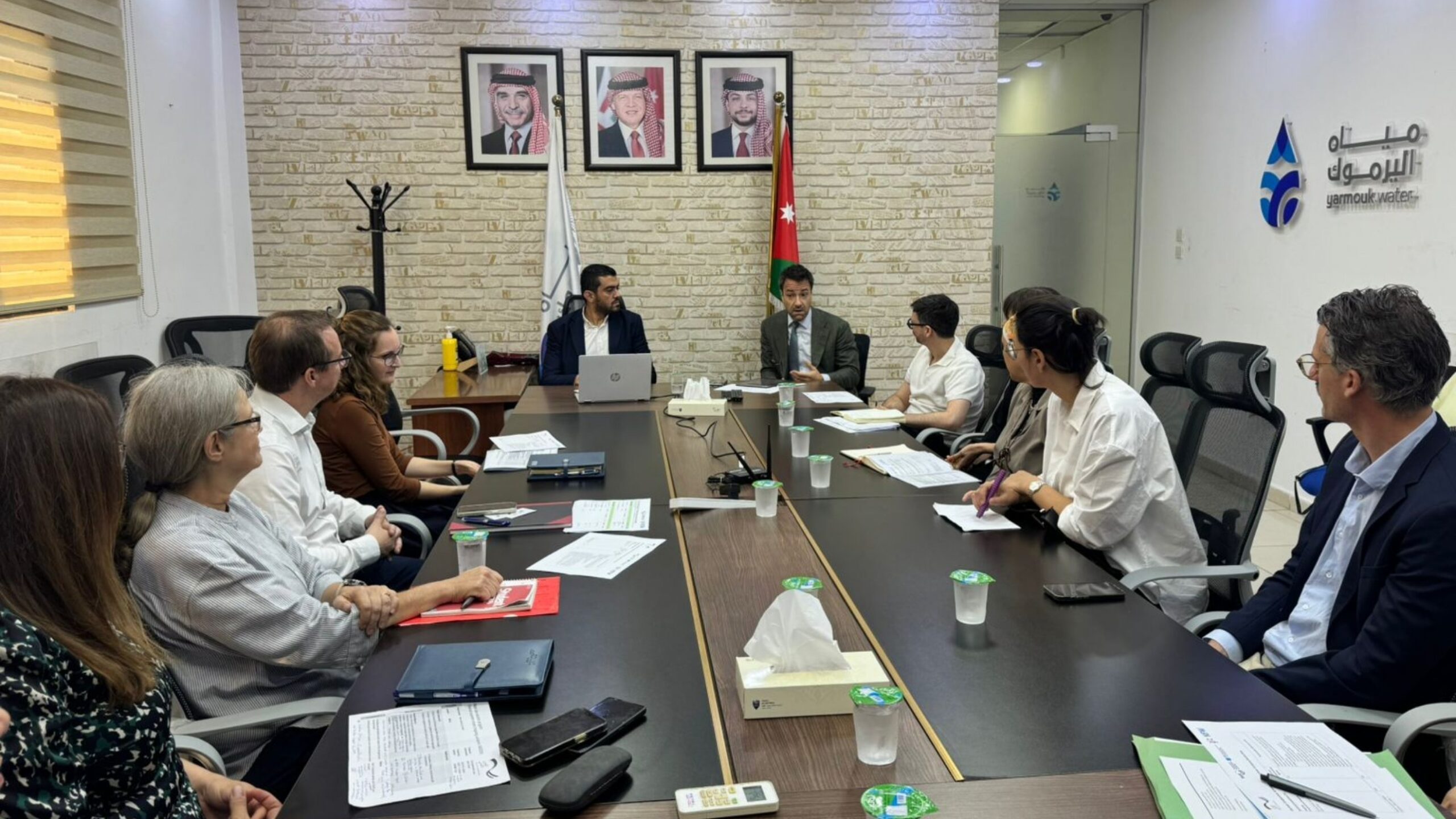 شركة مياه اليرموك تبحث مع وفد ألماني دعم مشاريع المياه والصرف الصحي