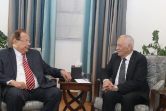العيسوي يبحث مع مجموعة السلام العربي مستجدات الأوضاع في المنطقة