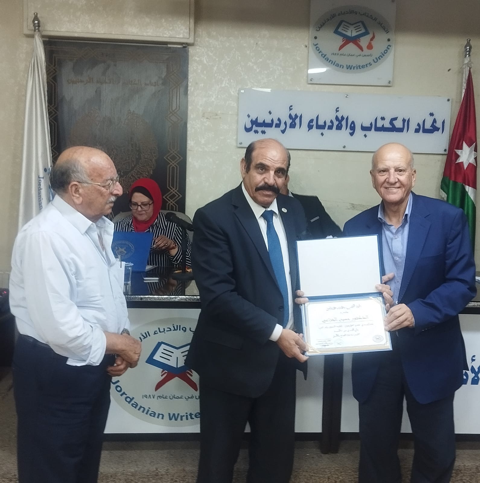 محاضرة حول مقاومة الإنسولين وکبار السن في اتحاد الكتاب والأدباء الأردنيين