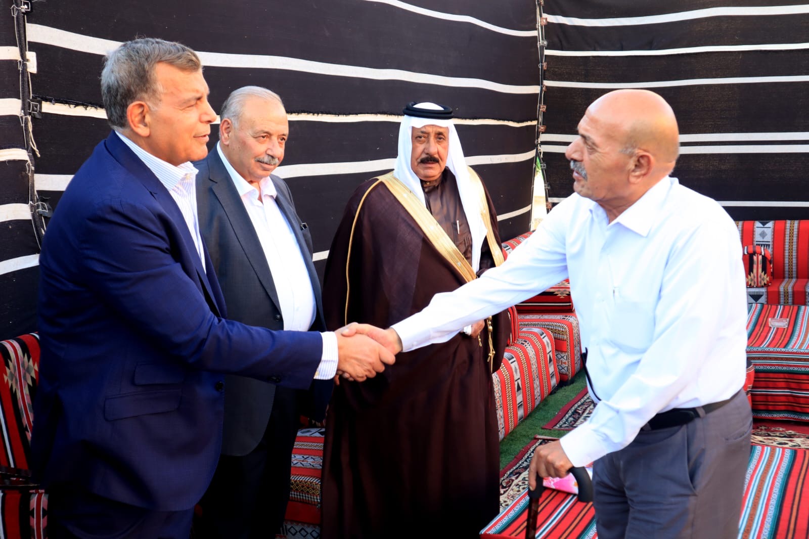 بالصور... المصري والحموري والملكاوي في ضيافة الزميل احمد البدادوة