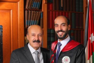 تهنئة بتخرج ليث نجل النائب السابق مرزوق الدعجة