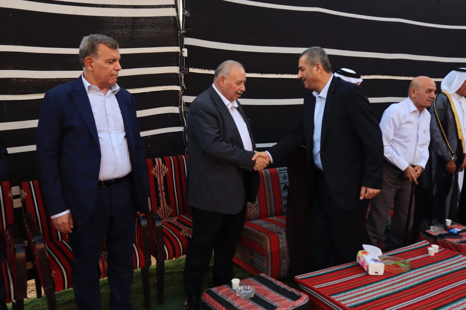 بالصور... المصري والحموري والملكاوي في ضيافة الزميل احمد البدادوة