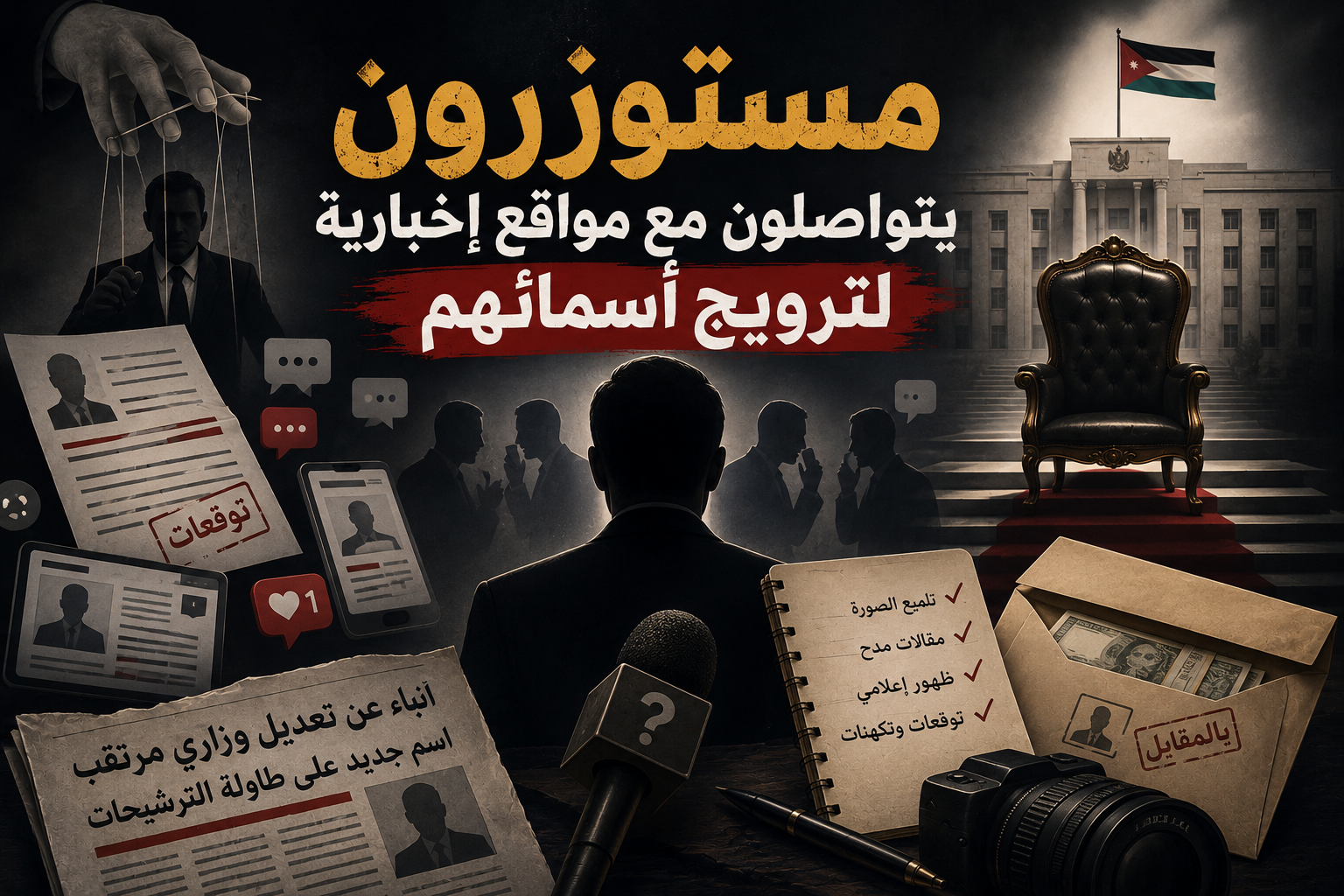 صورة حول : مستوزرون يتواصلون مع مواقع إخبارية لترويج أسمائهم مستوزرون يتواصلون مع مواقع إخبارية لترويج أسمائهم