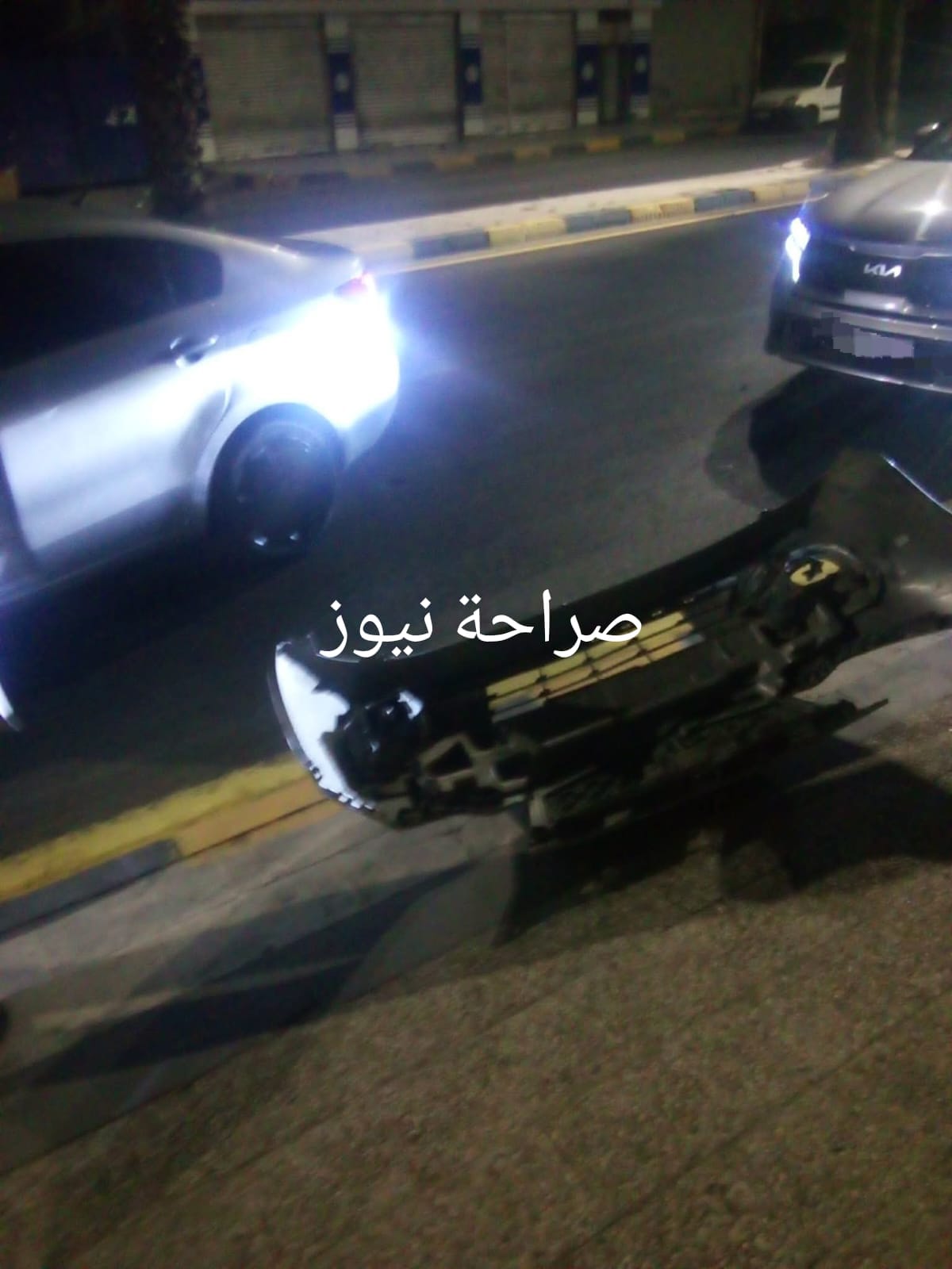 تصادم في رأس العين.. عائلة تنجو بأعجوبة دون إصابات (صور)