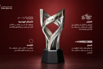 ذات رمزية وطنية وتراثية .. إزاحة الستار عن تصميم جديد لكأس السوبر الأردني